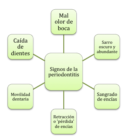Signos y síntomas de la periodontitis Signos y síntomas de la periodontitis