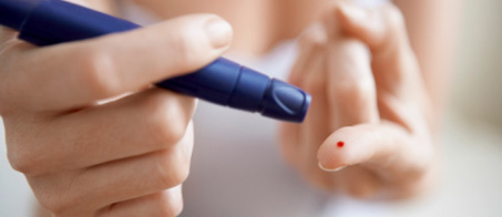 Control de glucemia en paciente con diabetes