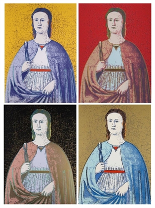 Imagen contemporánea de Santa Apolonia