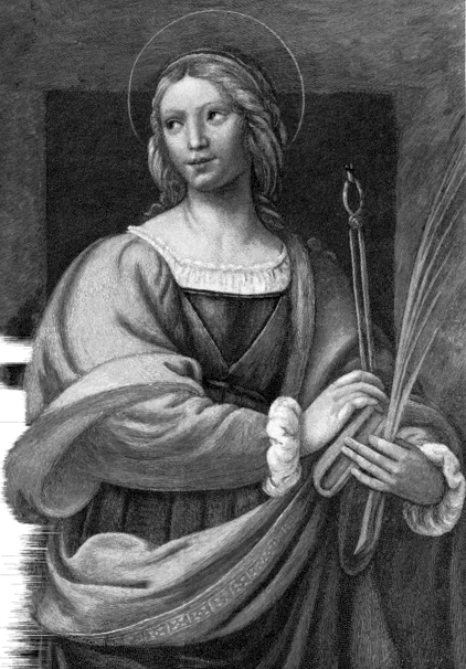 Imagen clásica de Santa Apolonia